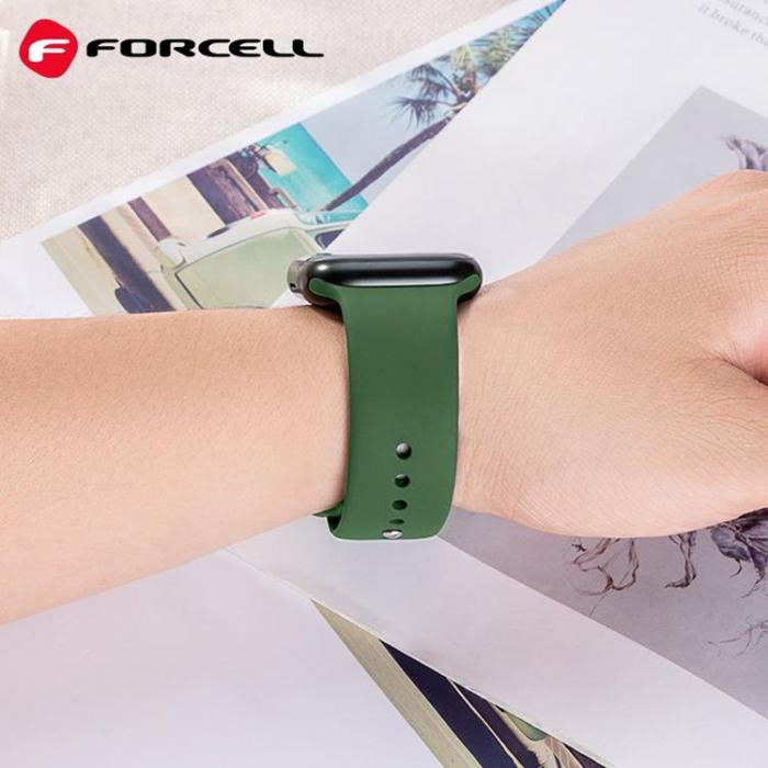 Forcell - Forcell Apple Watch 6/7/8/SE/Ultra (42/44/45/49mm) Band - Grn