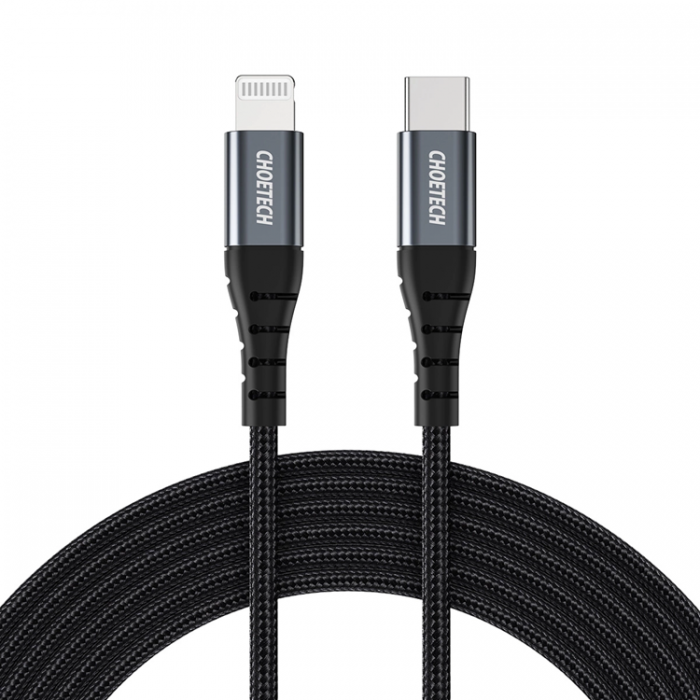 Choetech - Choetech USB-C / Lightning MFi-kabel 1,2m lng - Svart