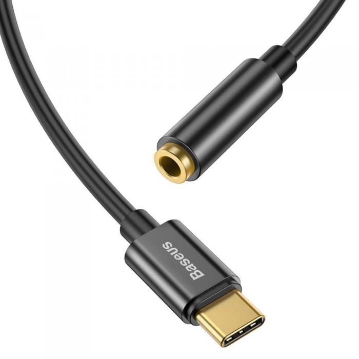 BASEUS - Baseus Adapter USB-C To Jack 3.5Mm Svart