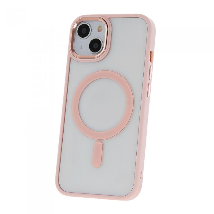 OEM - Satin Clear Mag fodral iPhone 13 Pro rosa