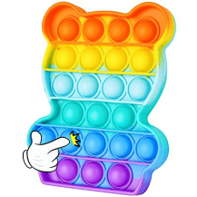 Fidget Toys - Pop it Fidget Sensory Leksak - Panda - Regnbåge