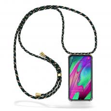 Boom of Sweden - Boom Galaxy A40 mobilhalsband skal - Green Camo Cord