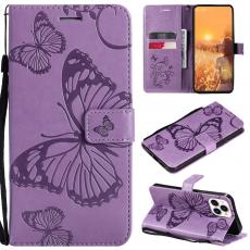 OEM - Fjärilar Plånboksfodral iPhone 13 Pro Max - Lila