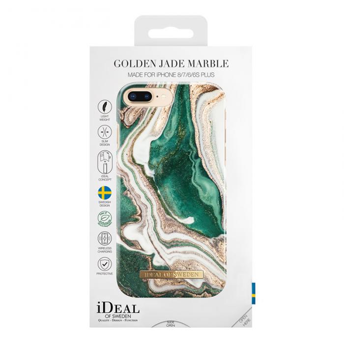 UTGATT4 - iDeal of Sweden Fashion Case Ip 6/6S/7/8+ Golden Jade Marbl