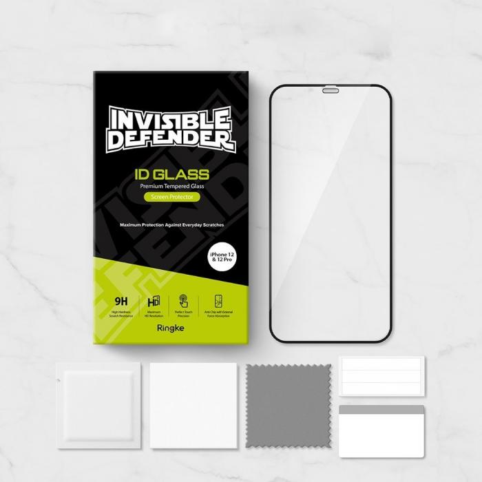 UTGATT4 - Ringke Invisible Hrdat Glas Skrmskydd iPhone 12 Pro Max