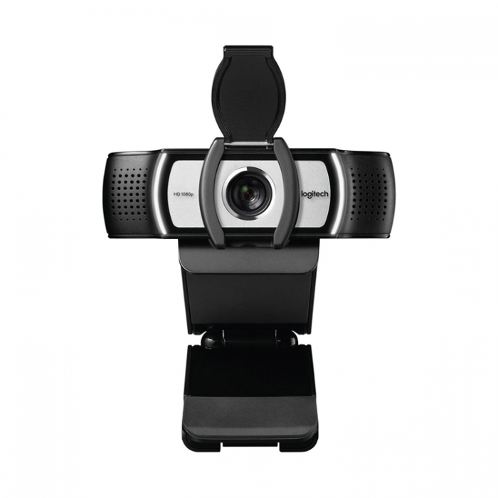 Logitech - Logitech C930c HD Smart 1080P Webbkamera med skydd - Svart
