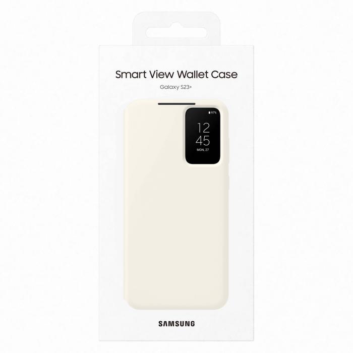 Samsung - Samsung Galaxy S23 Plus Plnboksfodral Smart View - Cream