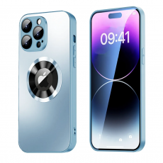 SiGN - SiGN iPhone 15 Pro Mobilskal med Linsskydd och Logo View - Blå