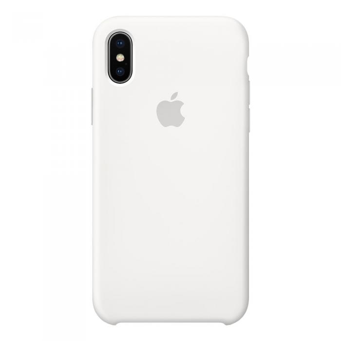 UTGATT4 - Apple Silikonskal Original fr iPhone X/XS - Vit