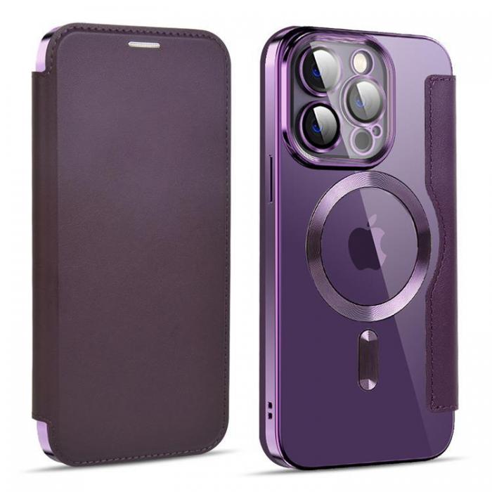 A-One Brand - iPhone 11 Pro Max Magsafe Plnboksfodral RFID Flip - Lila