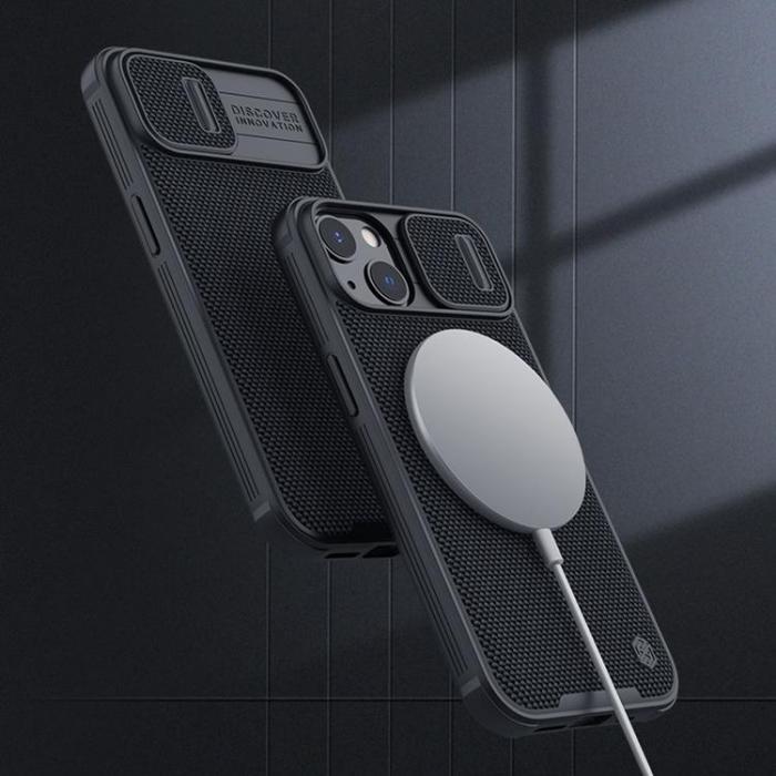 UTGATT5 - Nillkin Texture Pro Magnetic Magsafe Skal iPhone 13 - Svart