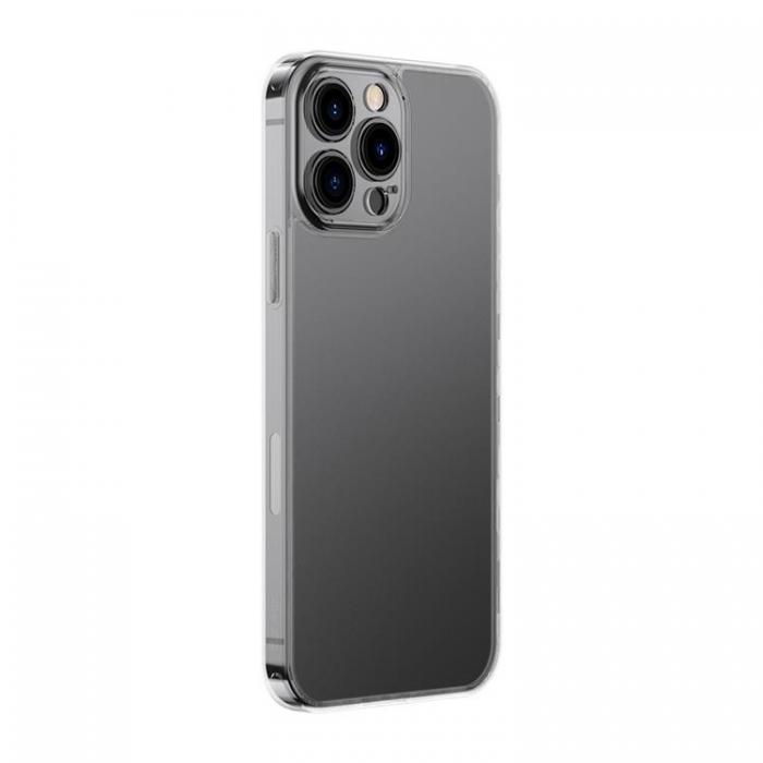 BASEUS - Baseus Frosted Glasskydd Skal iPhone 13 Pro Max - Transparent