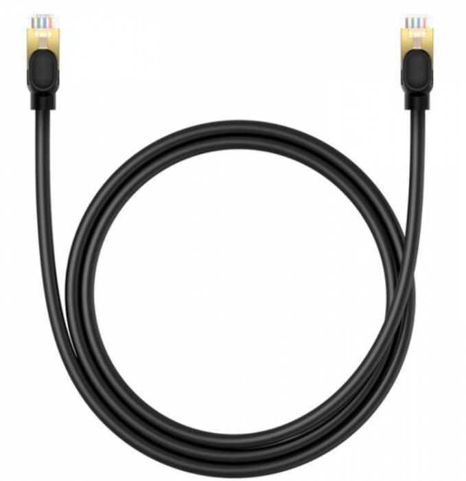 BASEUS - Baseus Ethernet Kabel CAT 8 40Gb/s 5m - Svart