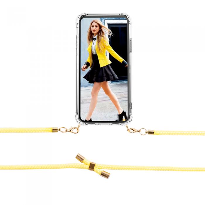 Boom of Sweden - BOOM iPhone 14 Pro Max skal med mobilhalsband - Rope Yellow