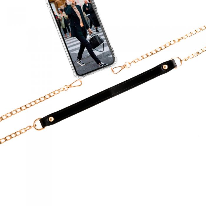 UTGATT1 - Boom iPhone 13 skal med mobilhalsband- ChainStrap Black