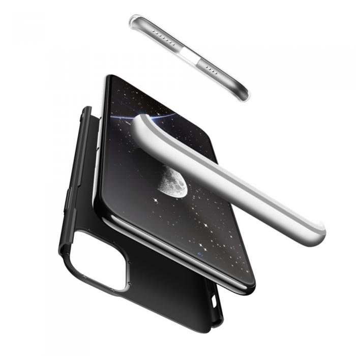 UTGATT4 - GKK Avtagbart 3-in-1 Skal fr iPhone 11 Pro Max - Svart / Silver