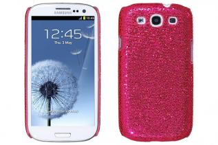 A-One Brand - Sparkle Baksideskal tillSamsung Galaxy S3 i9300 (Magenta)