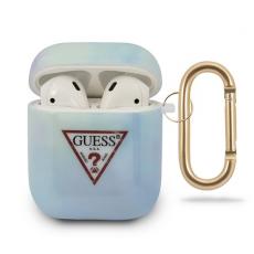 Guess - Guess Tie Dye Collection airpod skal - Blå