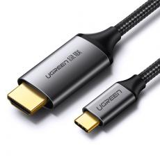 Ugreen - Ugreen HDMI USB Type C Kabel 4K 60 Hz 1,5 m Svart och Grå