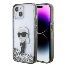 KARL LAGERFELD - Karl Lagerfeld iPhone 15 Mobilskal Liquid Glitter Ikonik