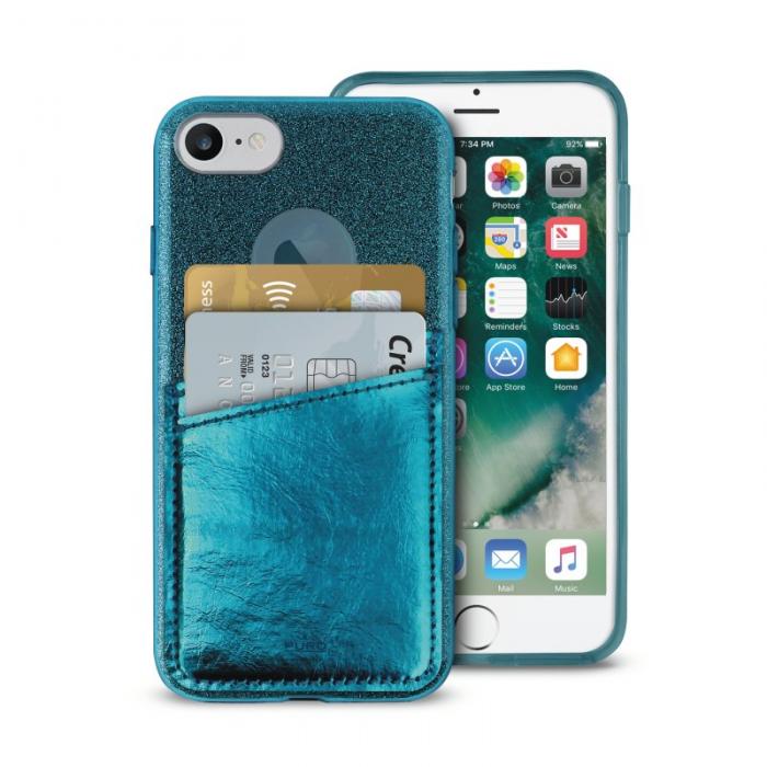 UTGATT5 - Puro Shine Cover+Pocket Detach iPhone 8/7/6S/6 - Grn