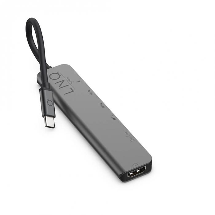 UTGATT1 - Elements 7 i 1 USB-C Multiport Hub (2nd Gen) - Aluminium Gr
