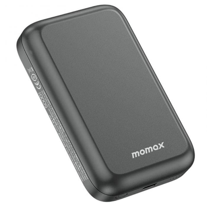 Momax - Momax Magsafe Magnetisk Trdls Powerbank 5000 mAh - Svart