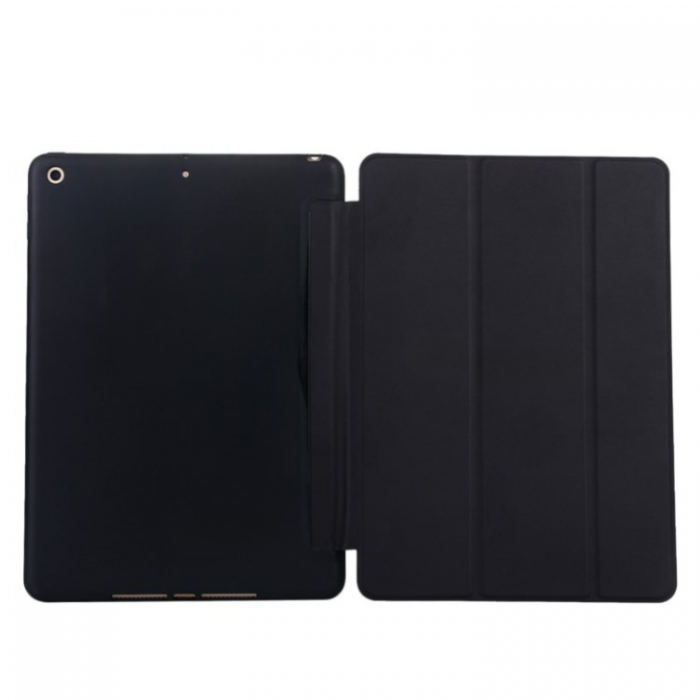 A-One Brand - iPad 10.2 (2019/2020/2021) Fodral Trifold Silikon - Svart