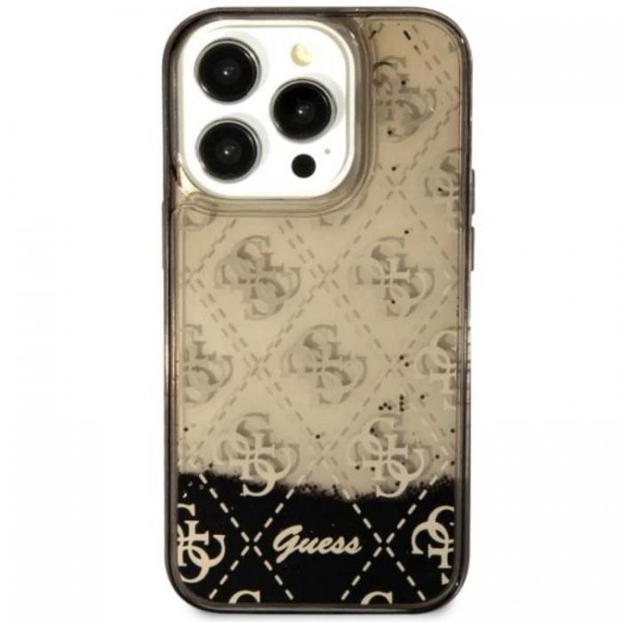 Guess - Guess iPhone 14 Pro Mobilskal Liquid Glitter 4G - Svart