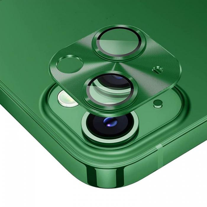 HAT PRINCE - ENKAY iPhone 14/14 Plus Kameralinsskydd i Hrdat glas - Grn