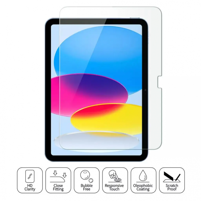 SiGN - SiGN iPad 10.9 (2022) Hrdat Glas Skrmskydd Full Cover