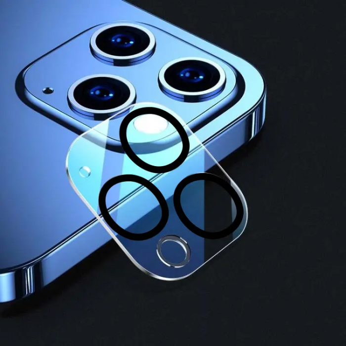 SiGN - SiGN iPhone 12 Pro Max Kameralinsskydd i Hrdat Glas - Transparent