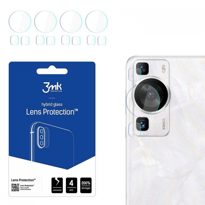 3MK - 3MK Huawei P60 Pro Kameralinsskydd i Hrdat Glas