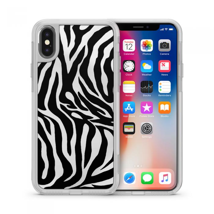 UTGATT5 - Fashion mobilskal till Apple iPhone X - Zebra