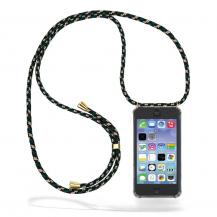 CoveredGear-Necklace - Boom Galaxy A10 mobilhalsband skal - Green Camo Cord