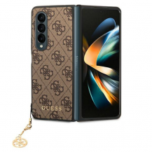 Guess - Guess Galaxy Z Fold 4 Skal 4G Charms Collection - Brun