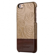 KajsaCases - Kajsa 3D Rose Flower Skal till Apple iPhone 6(S) Plus / 6S Plus - Brun