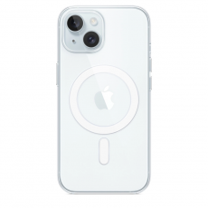 Apple - Apple iPhone 15 Mobilskal Magsafe Silikon - Transparent
