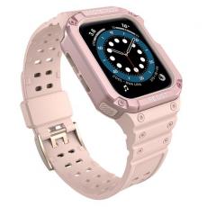 Ruhtel - Armband kompatibelt med Apple Watch 4/5/6/7/SE (42/44/45mm) Rosa