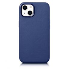 ICARER - iCarer iPhone 14 Skal MagSafe Äkta Läder - Blå