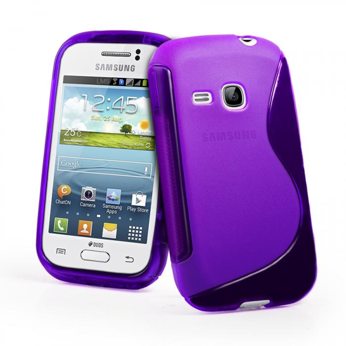 UTGATT5 - FlexiCase Skal till Samsung Galaxy Young S6310 - (Lila)