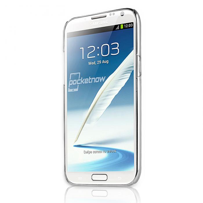 UTGATT5 - ITSkins Ghost Skal till Samsung Galaxy Note 2 (Transparent) + Skrmskydd