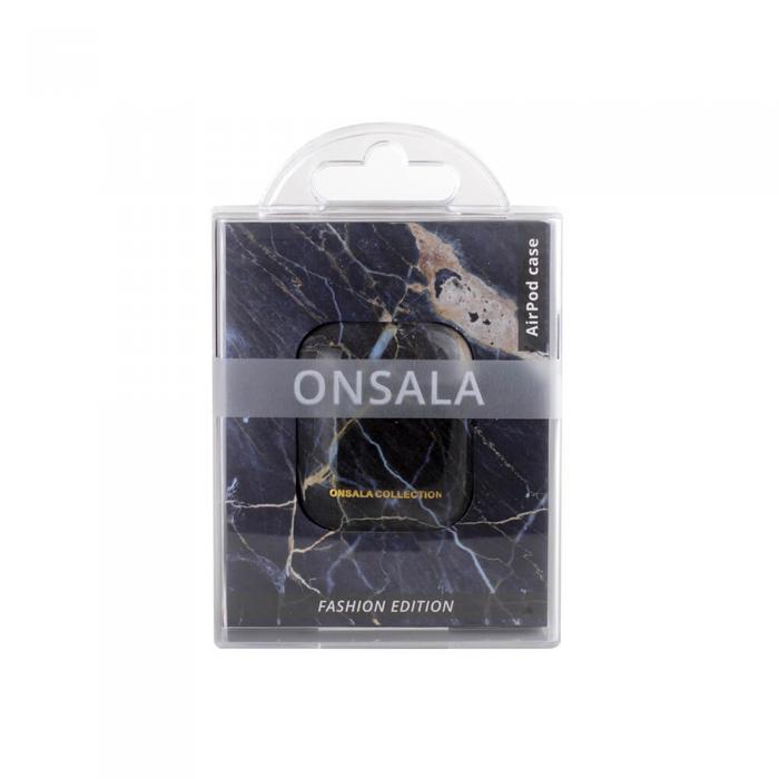 UTGATT1 - ONSALA Airpods Fodral Black Galaxy Marble