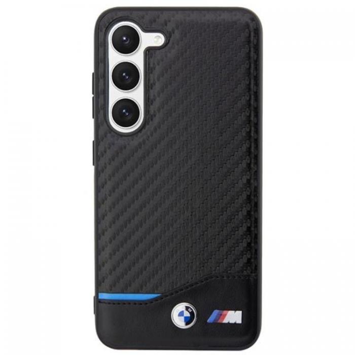 BMW - BMW Galaxy S23 Plus Skal Lder Carbon - Svart