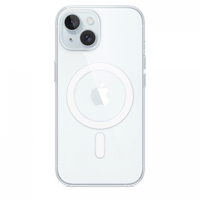 Apple - Apple iPhone 15 Mobilskal Magsafe Silikon - Transparent