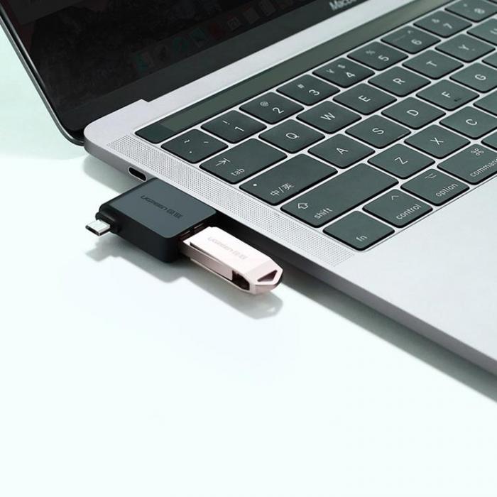 Ugreen - Ugreen 2in1 USB OTG USB Adapter Typ-C/Mikro USB - Svart
