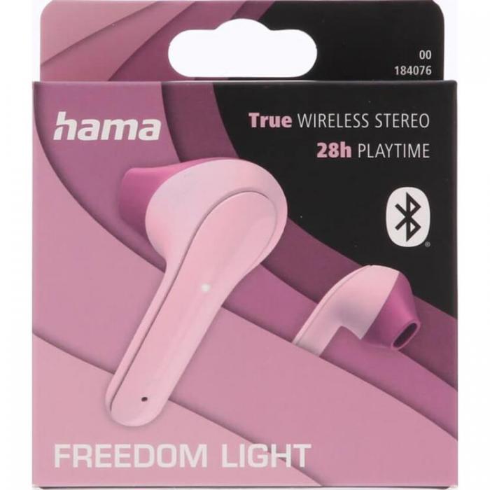 Hama - Hama TWS In-Ear Trdlsa Hrlurar Freedom - Rosa