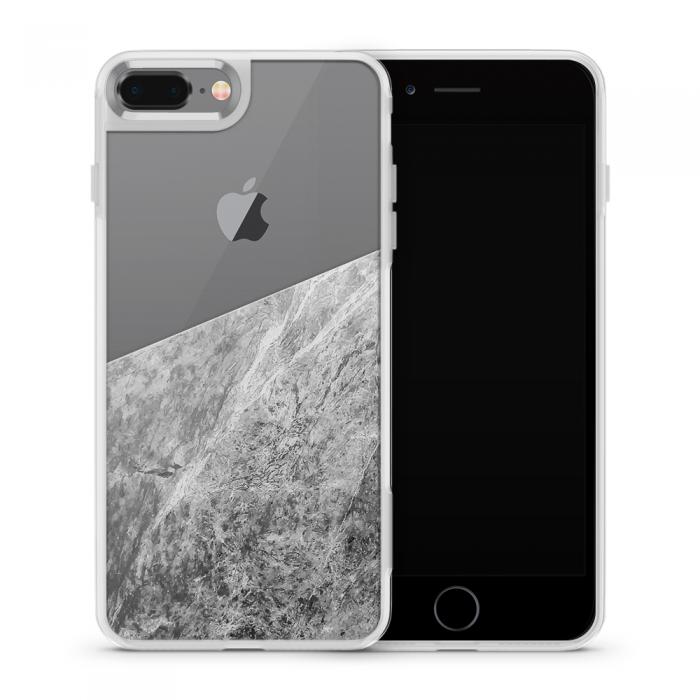 UTGATT5 - Fashion mobilskal till Apple iPhone 8 Plus - Half marble grey