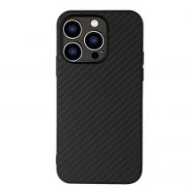 A-One Brand - iPhone 15 Pro Max/15 Ultra Mobilskal Carbon Fiber - Svart