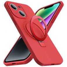 A-One Brand - iPhone 14 Plus Mobilskal Magsafe Liquid Silikon - Röd